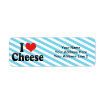 I Love Cheese Return Address Label
