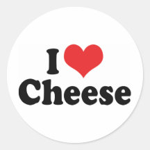 I Love Cheese Sticker