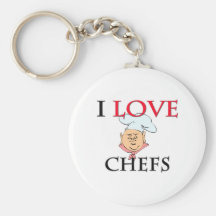 I Love Chefs Key Chains