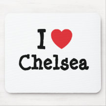 I love Chelsea heart T-Shirt Mouse Pads