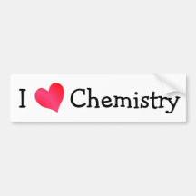 I Love Chemistry Bumper Stickers
