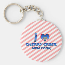 I love Cherry Creek, New York Keychains
