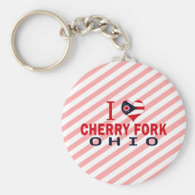 I love Cherry Fork, Ohio Keychain