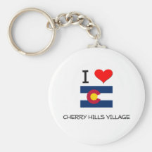 I Love CHERRY HILLS VILLAGE Colorado Keychains