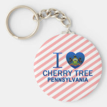 I Love Cherry Tree, PA Keychains
