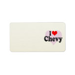I love Chevy Labels