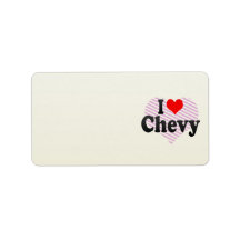 I love Chevy Labels