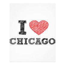 I-Love-Chicago Customized Letterhead