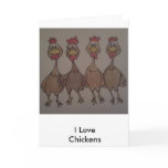 I Love Chicken Card