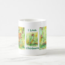 I Love Chickens Hen Rooster Chicks Tea Mug