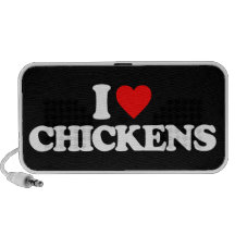 I LOVE CHICKENS iPod SPEAKER