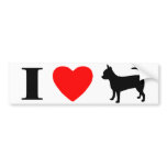 I Love Chihuahuas Bumper Sticker bumper stickers