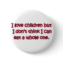 I Love Children Pinback Button