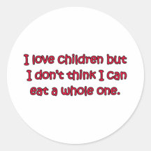 I Love Children Sticker