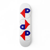 I Love Chile Skateboard Deck