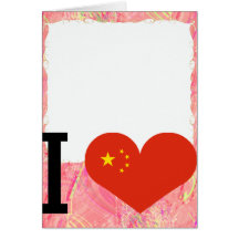 I love china greeting card