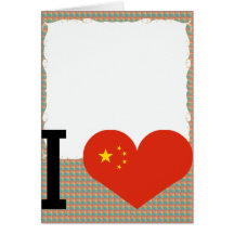 I love china greeting card