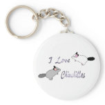 I love chinchillas key chain