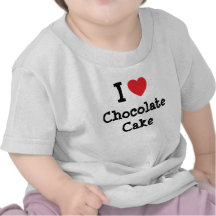 I love Chocolate Cake heart T-Shirt