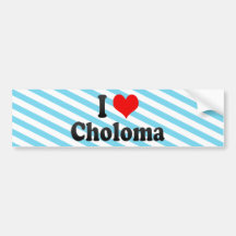 I Love Choloma, Honduras Bumper Stickers