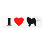 I Love Chow Chows Bumper Sticker