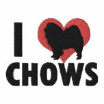 I Love Chows Embroidered Shirt (Long Sleeve)