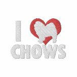 I Love Chows Embroidered Shirt (T-Shirt)