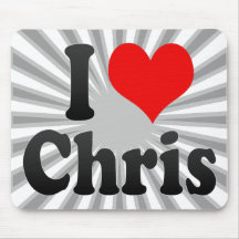 I love Chris Mouse Pad