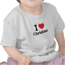 I love Christian heart custom personalized Tees
