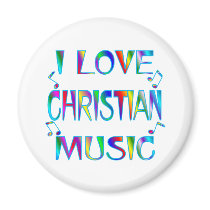 I Love Christian Refrigerator Magnets