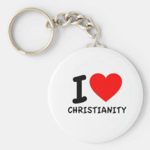 I Love Christianity Keychain