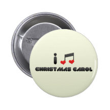 I Love Christmas Carol Pin