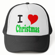 I Love Christmas Hat