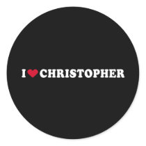 I LOVE CHRISTOPHER STICKER