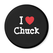 I love Chuck heart custom personalized Magnet