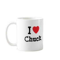 I love Chuck heart custom personalized Coffee Mug
