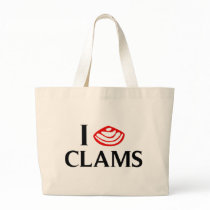 I Love Clams Canvas Bag