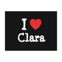 I love Clara heart T-Shirt Postcard