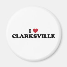 I Love Clarksville Illinois Fridge Magnet