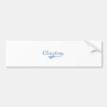 I Love Clayton North Carolina Bumper Stickers