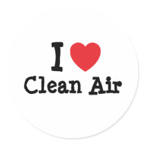 I love Clean Air heart custom personalized