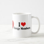 I Love Clergy Members Coffee Mugs