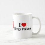 I Love Clergy Persons Mugs