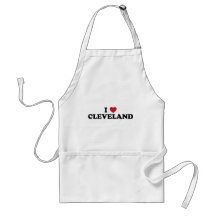 I Love Cleveland Ohio Apron