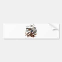 I Love Climbing Alpine Knee Bumper Stickers