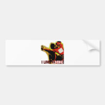 I Love Climbing Flute Bumper Stickers