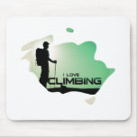 I Love Climbing Route Mousepad