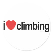 I Love Climbing Sticker