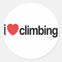 I Love Climbing Sticker