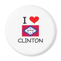 I Love CLINTON Arkansas Magnets